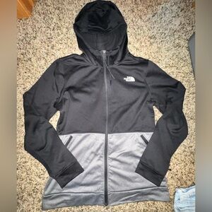 The North Face Black and Gray Full-Zip Hoodie